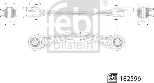 Febi Bilstein 182596 - Bras de liaison, suspension de roue cwaw.fr