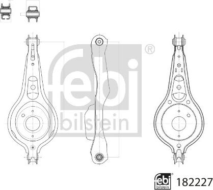 Febi Bilstein 182227 - Bras de liaison, suspension de roue cwaw.fr