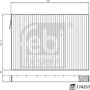 Febi Bilstein 174257 - Filtre, air de l'habitacle cwaw.fr