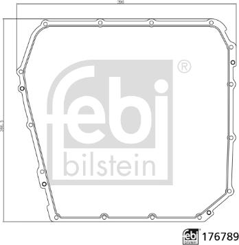 Febi Bilstein 176789 - Joint, carter d'huile-boîte automatique cwaw.fr