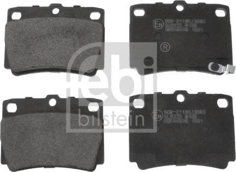 Febi Bilstein 170625 - Kit de plaquettes de frein, frein à disque cwaw.fr