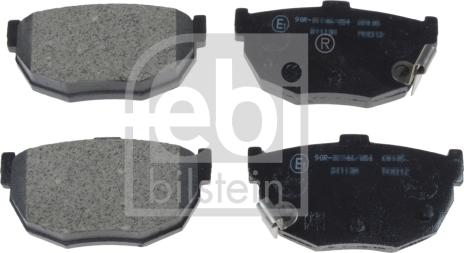 Febi Bilstein 170259 - Kit de plaquettes de frein, frein à disque cwaw.fr