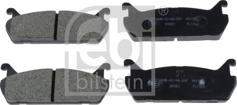 Febi Bilstein 170269 - Kit de plaquettes de frein, frein à disque cwaw.fr