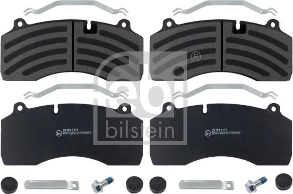 Febi Bilstein 171245 - Kit de plaquettes de frein, frein à disque cwaw.fr