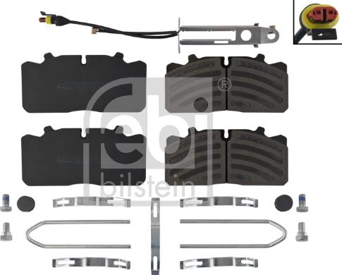 Febi Bilstein 171242 - Kit de plaquettes de frein, frein à disque cwaw.fr