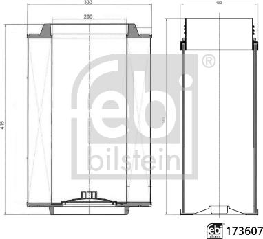 Febi Bilstein 173607 - Kit de filtres à air cwaw.fr