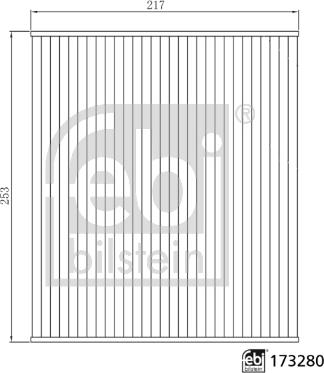 Febi Bilstein 173280 - Filtre, air de l'habitacle cwaw.fr