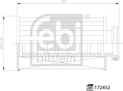 Febi Bilstein 172452 - Filtre d'urée cwaw.fr