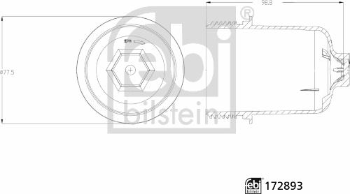 Febi Bilstein 172893 - Couvercle carter, boîte de vitesses manuelle robotisée (BVR) cwaw.fr