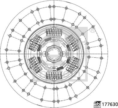 Febi Bilstein 177630 - Disque d'embrayage cwaw.fr