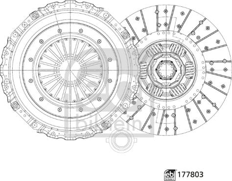 Febi Bilstein 177803 - Kit d'embrayage cwaw.fr