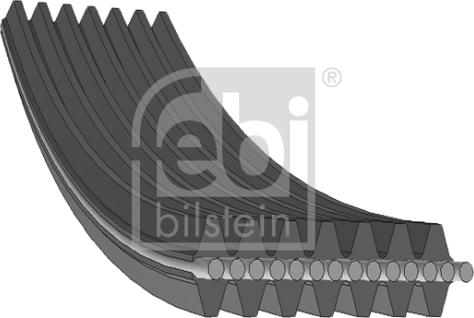 Febi Bilstein 34463 - Courroie trapézoïdale à nervures cwaw.fr