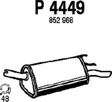 Fenno P4449 - Silencieux arrière cwaw.fr