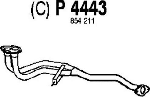 Fenno P4443 - Tuyau d'échappement cwaw.fr