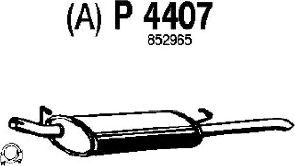 Fenno P4407 - Silencieux arrière cwaw.fr