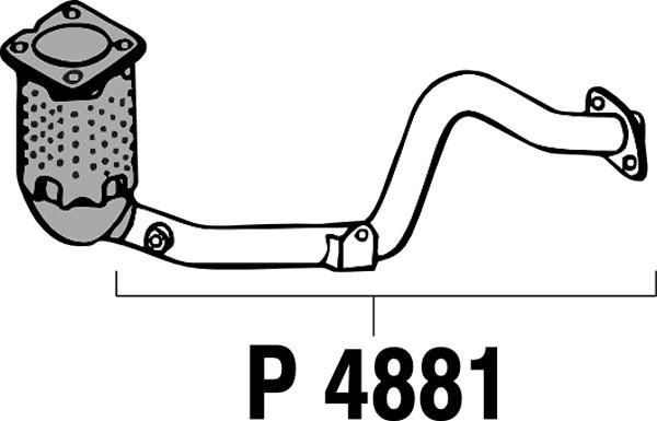 Fenno P4881 - Tuyau d'échappement cwaw.fr