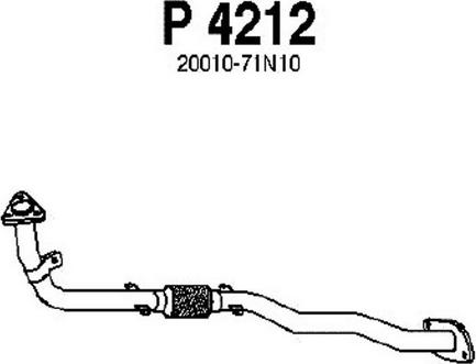 Fenno P4212 - Tuyau d'échappement cwaw.fr