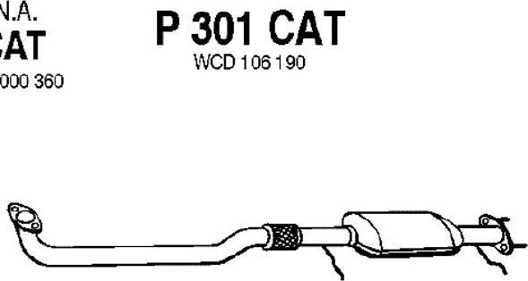 Fenno P301CAT - Catalyseur cwaw.fr