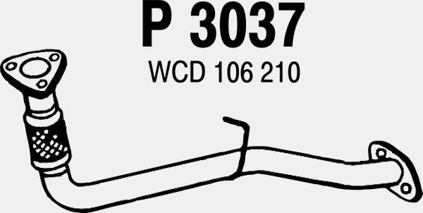 Fenno P3037 - Tuyau d'échappement cwaw.fr