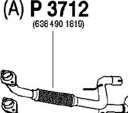 Fenno P3712 - Tuyau d'échappement cwaw.fr