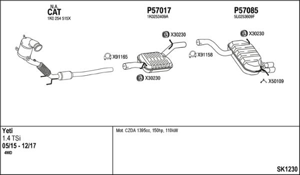 Fenno SK1230 - Échappement cwaw.fr