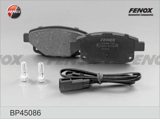 Fenox BP45086 - Kit de plaquettes de frein, frein à disque cwaw.fr