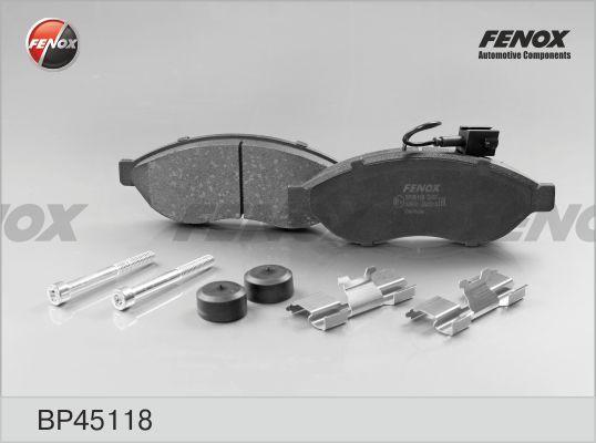 Fenox BP45118 - Kit de plaquettes de frein, frein à disque cwaw.fr