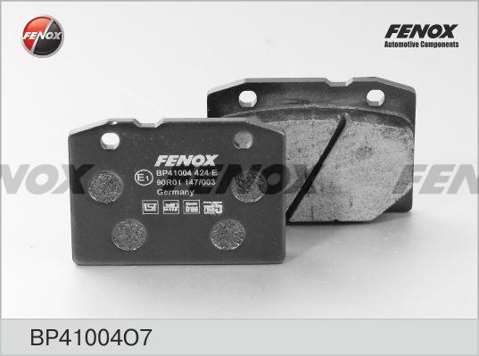 Fenox BP41004O7 - Kit de plaquettes de frein, frein à disque cwaw.fr