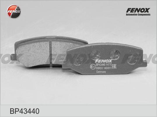 Fenox BP43440 - Kit de plaquettes de frein, frein à disque cwaw.fr