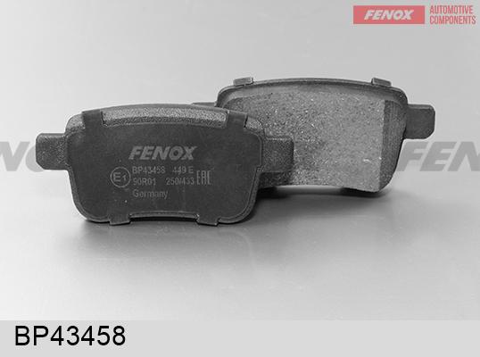 Fenox BP43458 - Kit de plaquettes de frein, frein à disque cwaw.fr