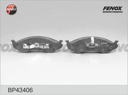 Fenox BP43406 - Kit de plaquettes de frein, frein à disque cwaw.fr