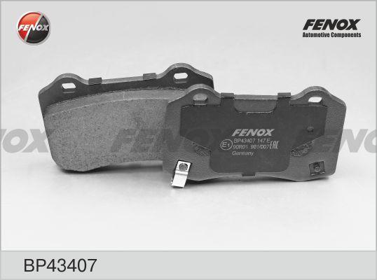 Fenox BP43407 - Kit de plaquettes de frein, frein à disque cwaw.fr