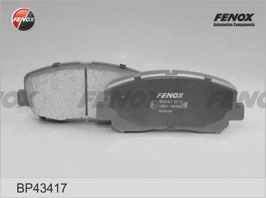 Fenox BP43417 - Kit de plaquettes de frein, frein à disque cwaw.fr