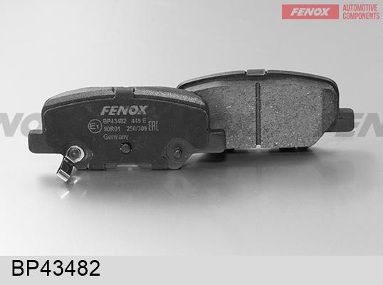 Fenox BP43482 - Kit de plaquettes de frein, frein à disque cwaw.fr