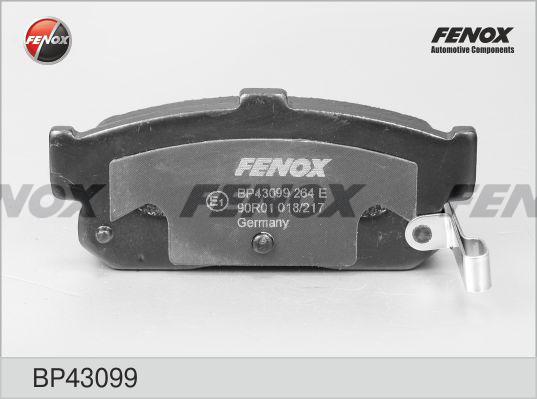 Fenox BP43099 - Kit de plaquettes de frein, frein à disque cwaw.fr