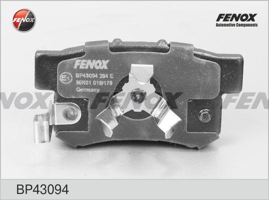 Fenox BP43094 - Kit de plaquettes de frein, frein à disque cwaw.fr