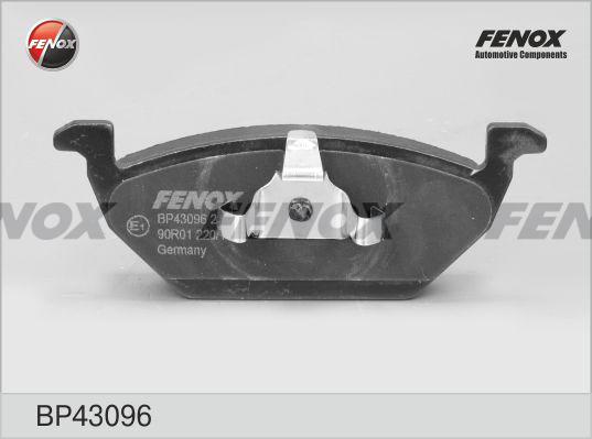 Fenox BP43096 - Kit de plaquettes de frein, frein à disque cwaw.fr