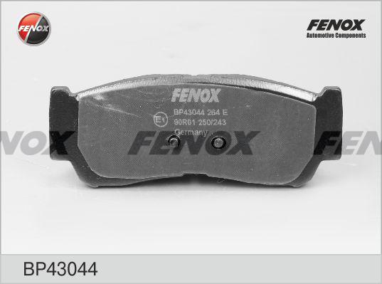 Fenox BP43044 - Kit de plaquettes de frein, frein à disque cwaw.fr