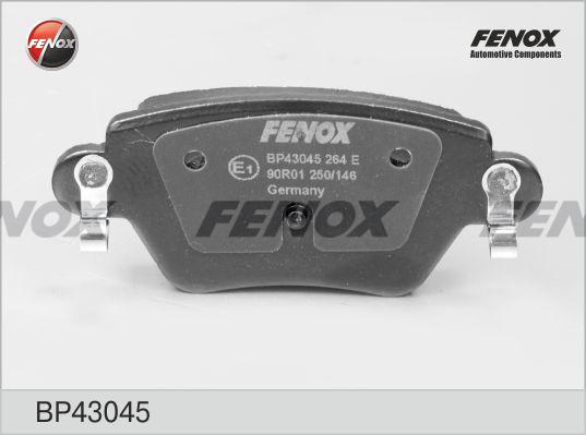 Fenox BP43045 - Kit de plaquettes de frein, frein à disque cwaw.fr