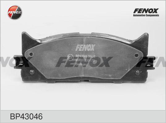 Fenox BP43046 - Kit de plaquettes de frein, frein à disque cwaw.fr