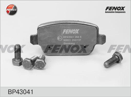 Fenox BP43041 - Kit de plaquettes de frein, frein à disque cwaw.fr