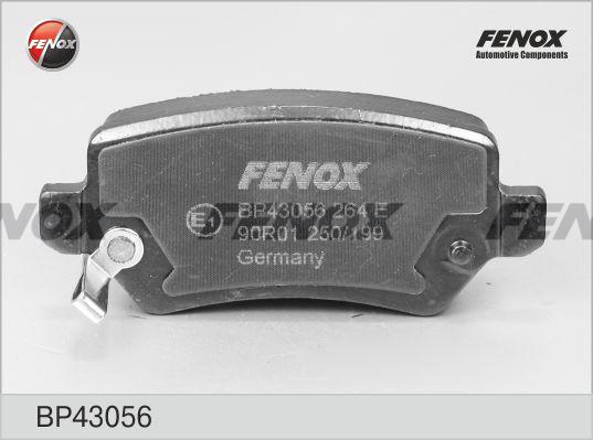 Fenox BP43056 - Kit de plaquettes de frein, frein à disque cwaw.fr