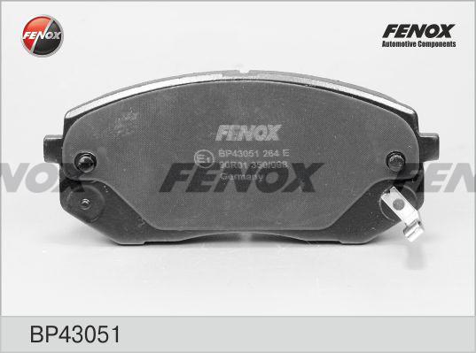 Fenox BP43051 - Kit de plaquettes de frein, frein à disque cwaw.fr