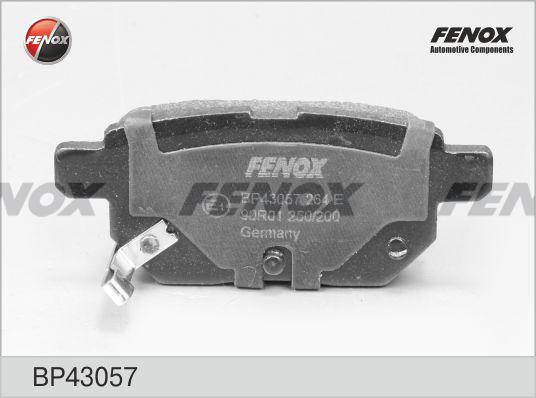 Fenox BP43057 - Kit de plaquettes de frein, frein à disque cwaw.fr