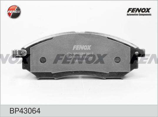 Fenox BP43064 - Kit de plaquettes de frein, frein à disque cwaw.fr