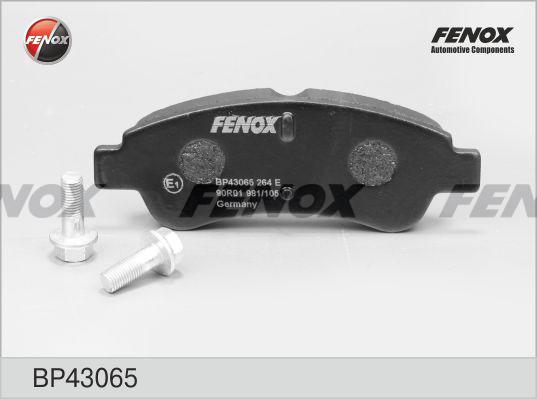 Fenox BP43065 - Kit de plaquettes de frein, frein à disque cwaw.fr