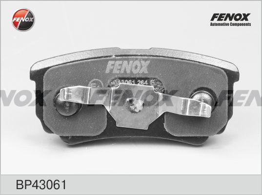 Fenox BP43061 - Kit de plaquettes de frein, frein à disque cwaw.fr