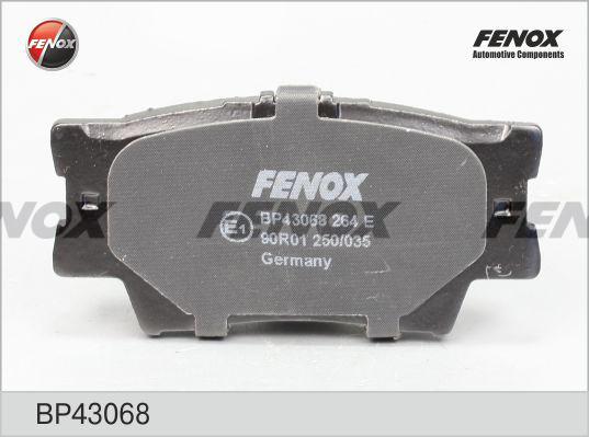 Fenox BP43068 - Kit de plaquettes de frein, frein à disque cwaw.fr