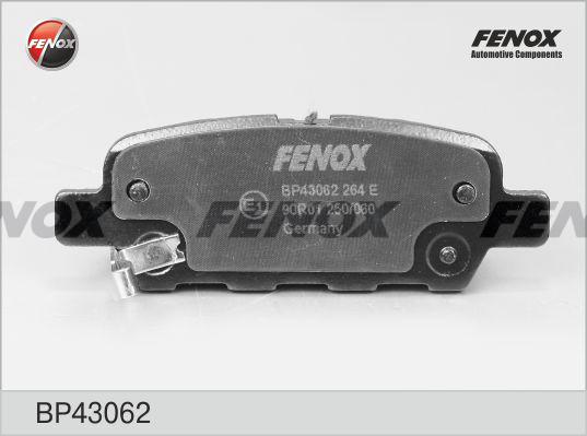 Fenox BP43062 - Kit de plaquettes de frein, frein à disque cwaw.fr