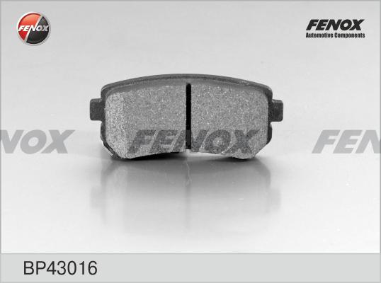 Fenox BP43016 - Kit de plaquettes de frein, frein à disque cwaw.fr